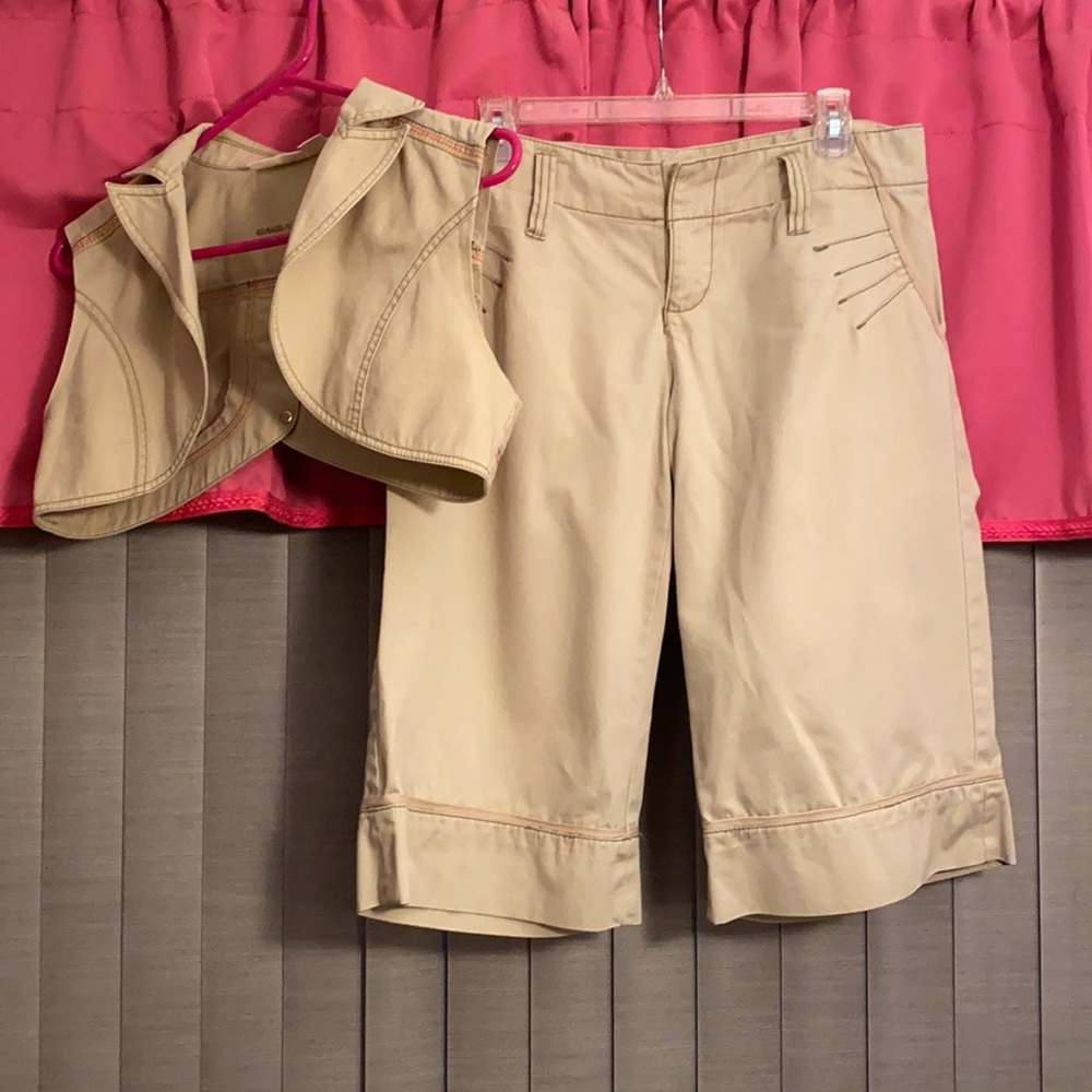 DKNY culottes outfit